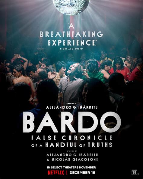 Bardo, False Chronicle of a Handful of Truths released on Netflix on December 16. The film is 160 minutes long and rated R for language throughout, strong sexual content and graphic nudity. While everything doesn’t always work in Bardo, Iñárritu takes his time painting a visually scrumptious, albeit overly stylized tale.